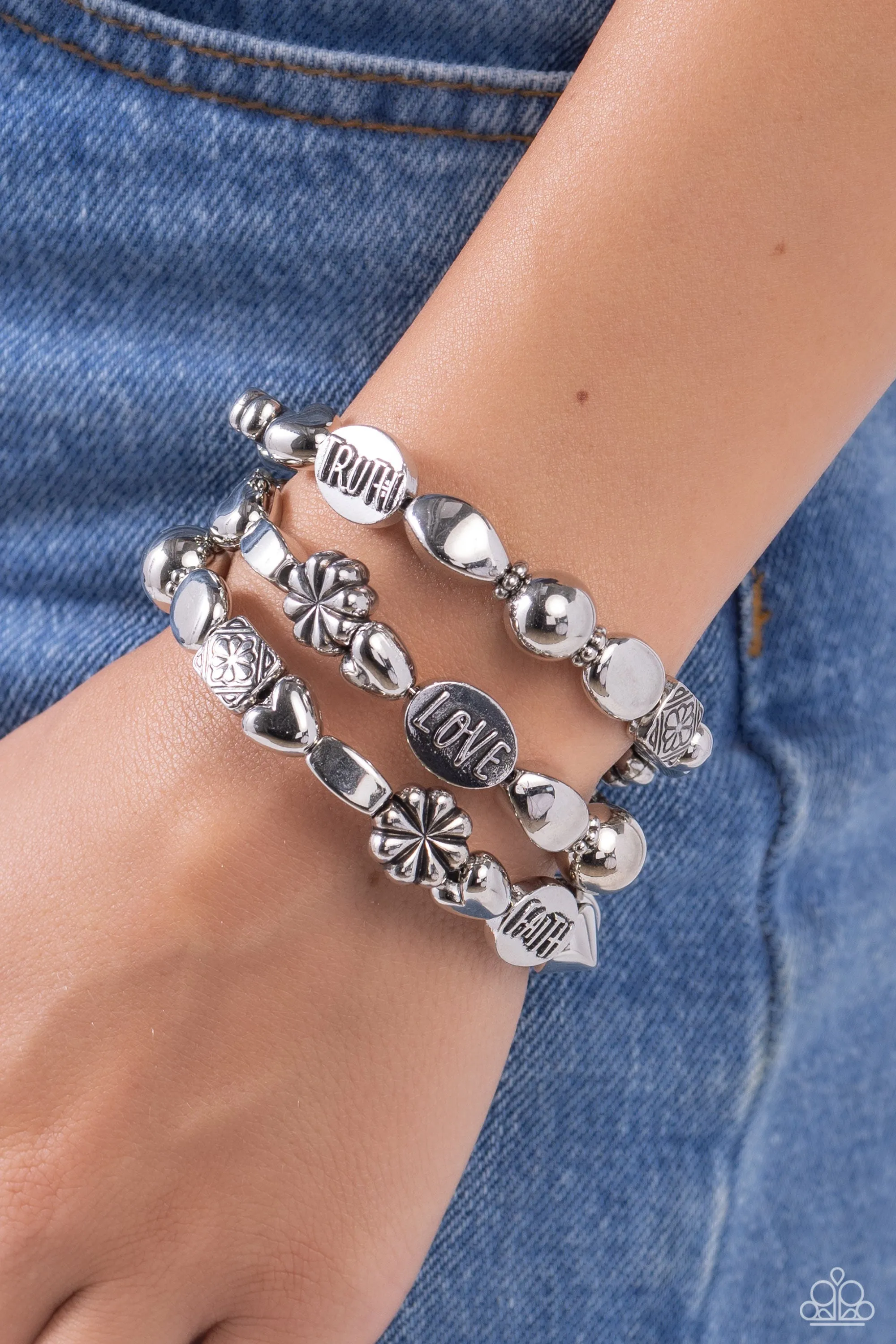 Paparazzi Enchanting Emotion Silver Bracelet