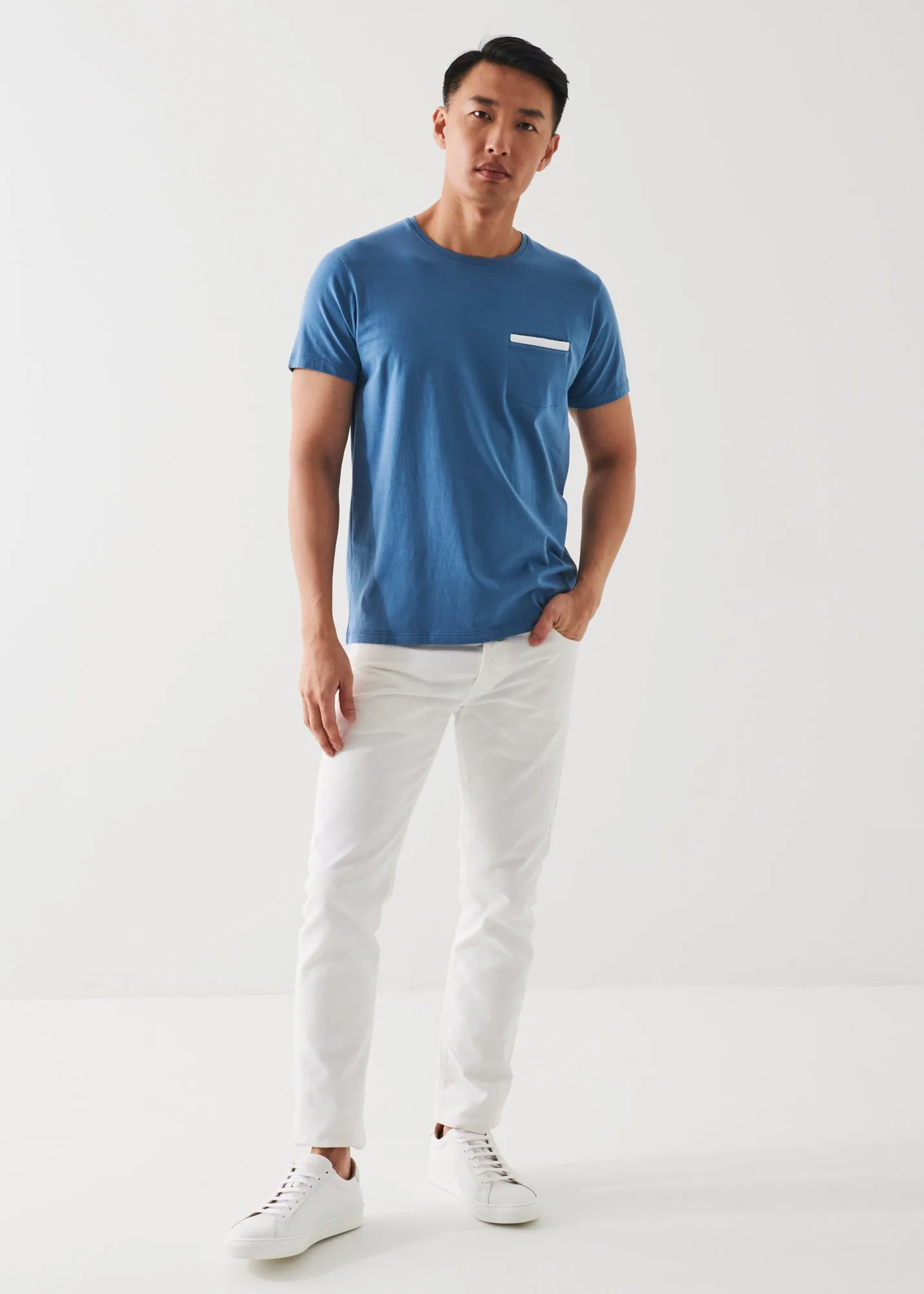 PIMA COTTON STRETCH POCKET T-SHIRT