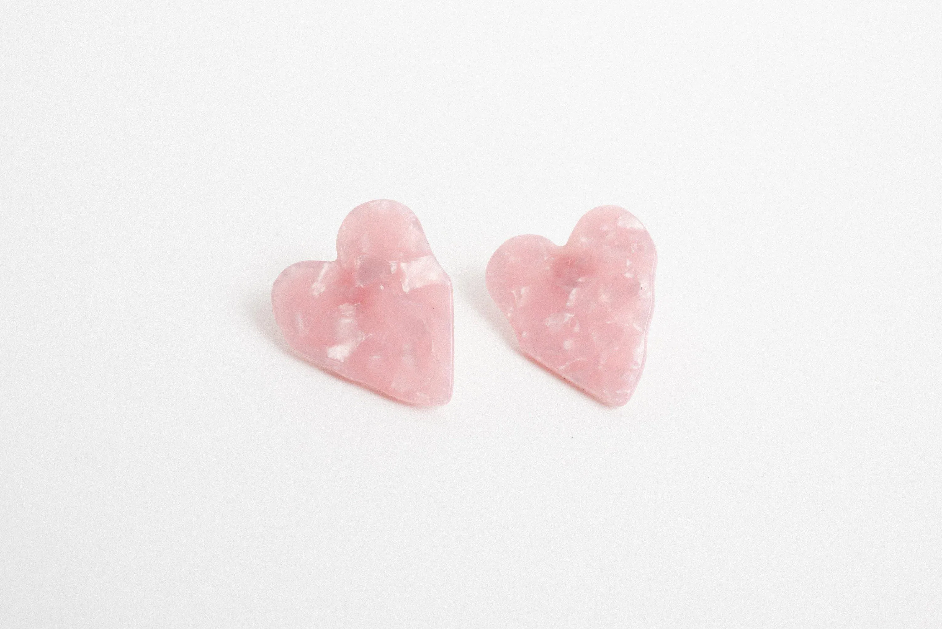 Strawberry Cream Heart Earrings