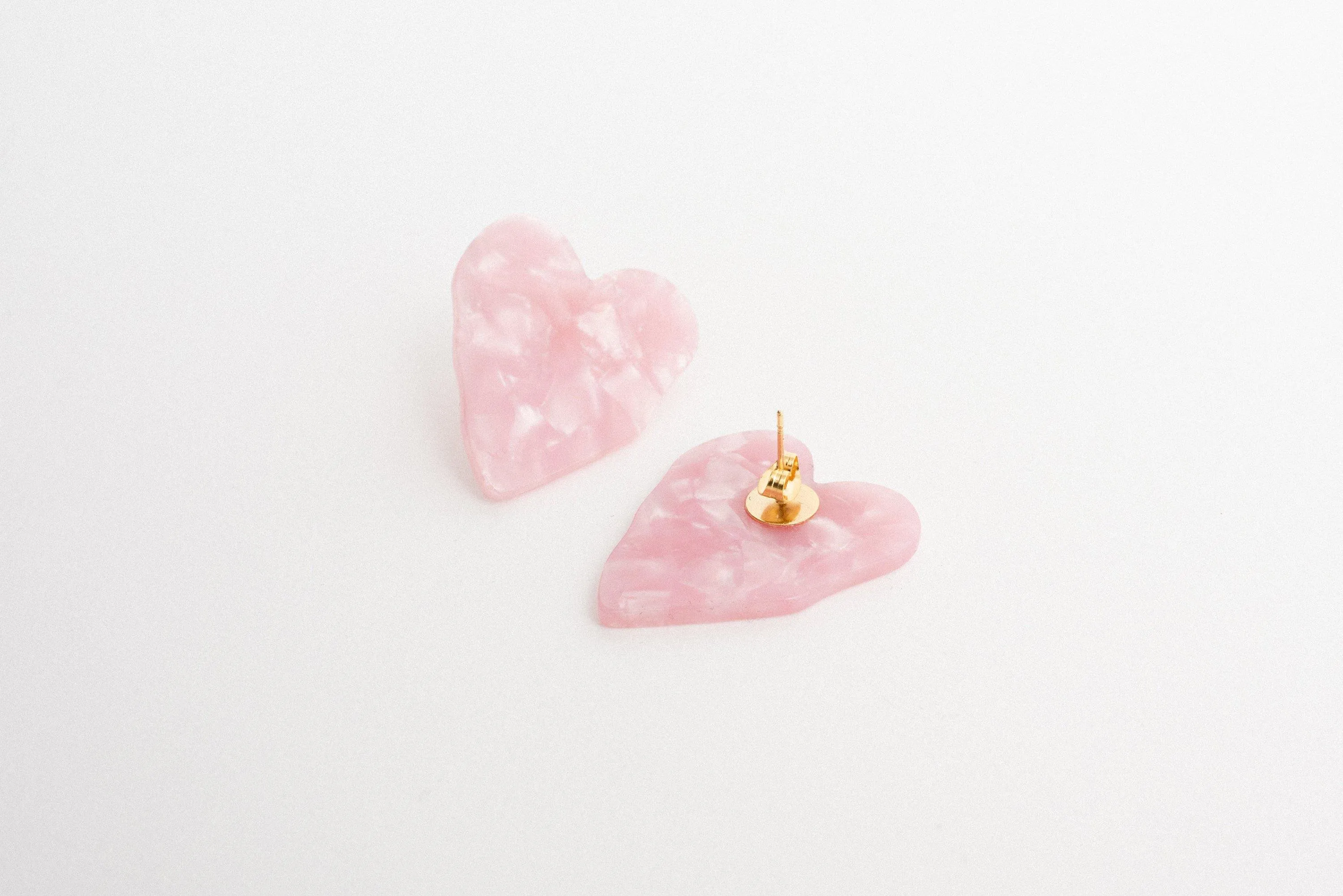 Strawberry Cream Heart Earrings