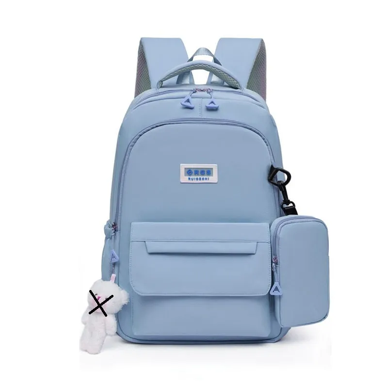 Stylish Backpack With Pouch For Kids and Women 8039