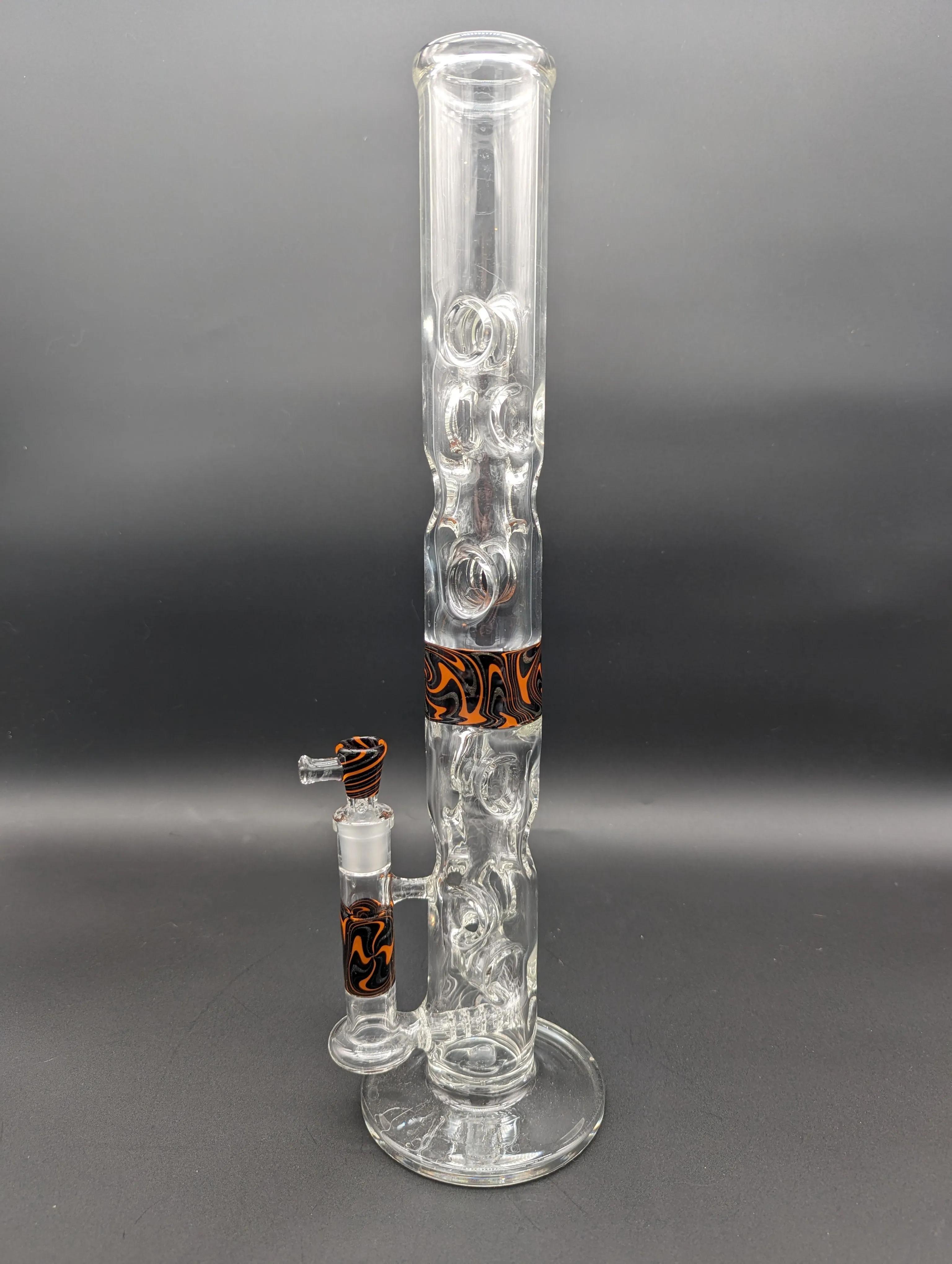 Swiss Wig Wag Straight Tubes - By Texas Hot Glass