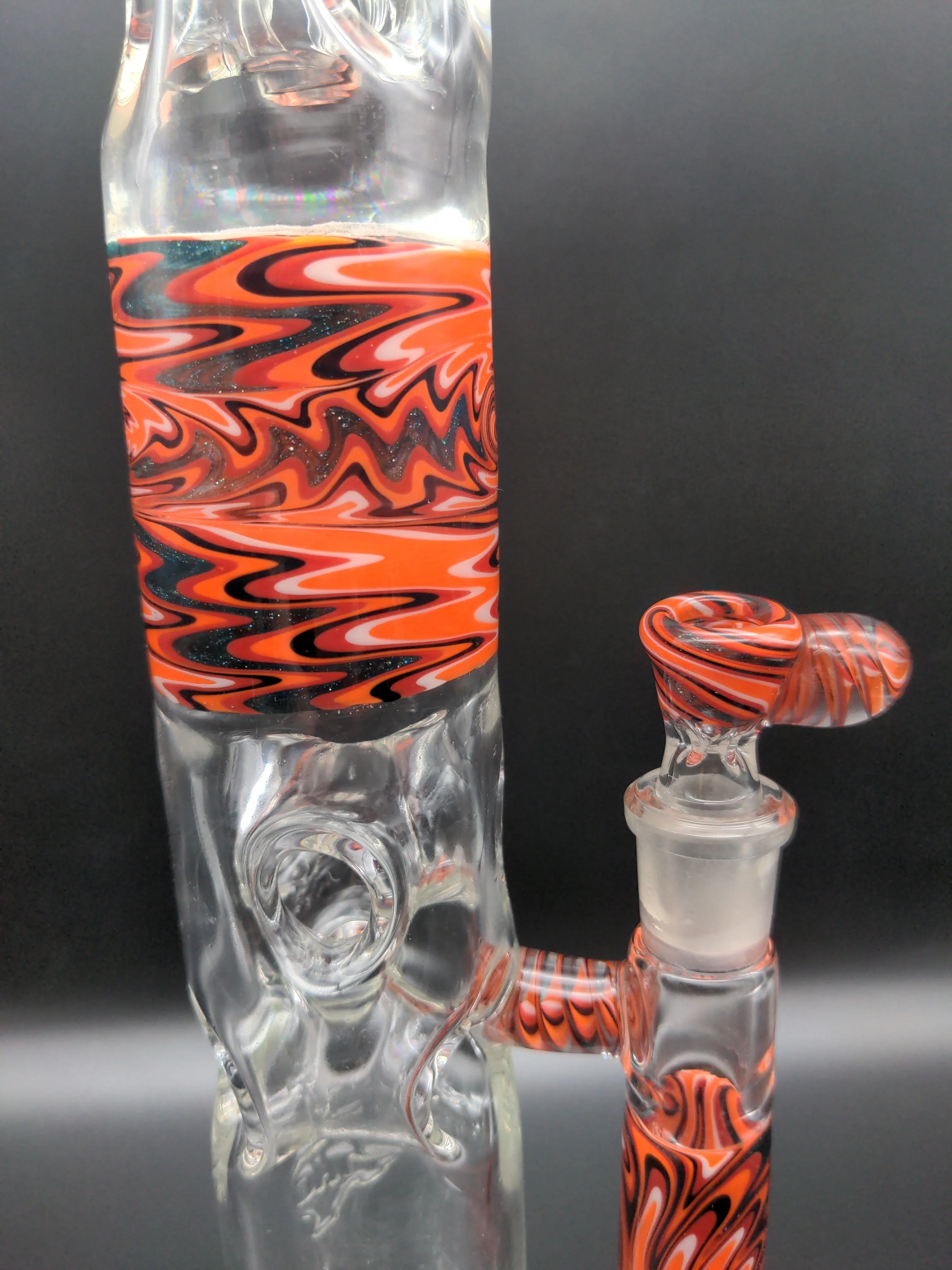 Swiss Wig Wag Straight Tubes - By Texas Hot Glass