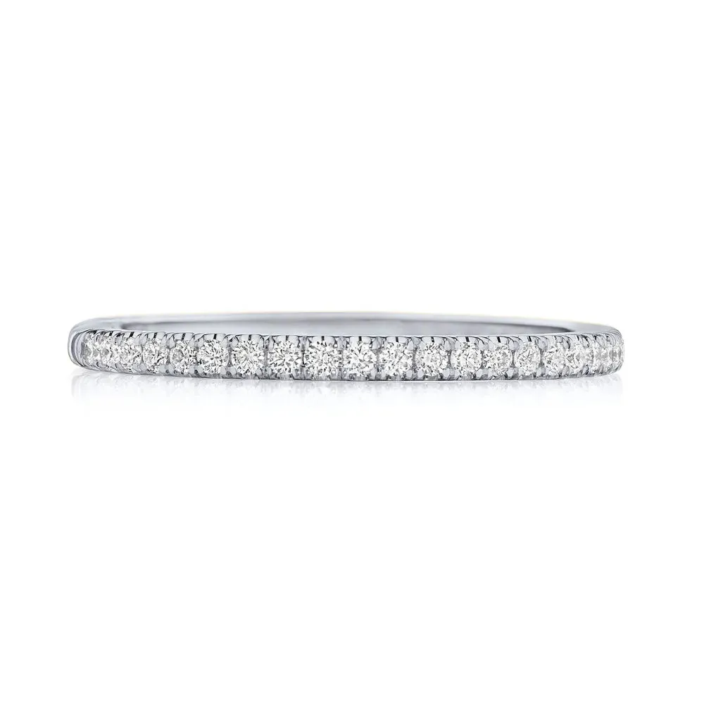 Tacori French Pave Diamond Wedding Band, 1.5mm