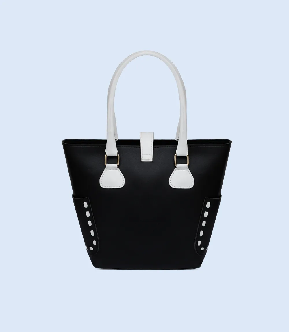 WB2389-BLACK-Women Shoulder Bag