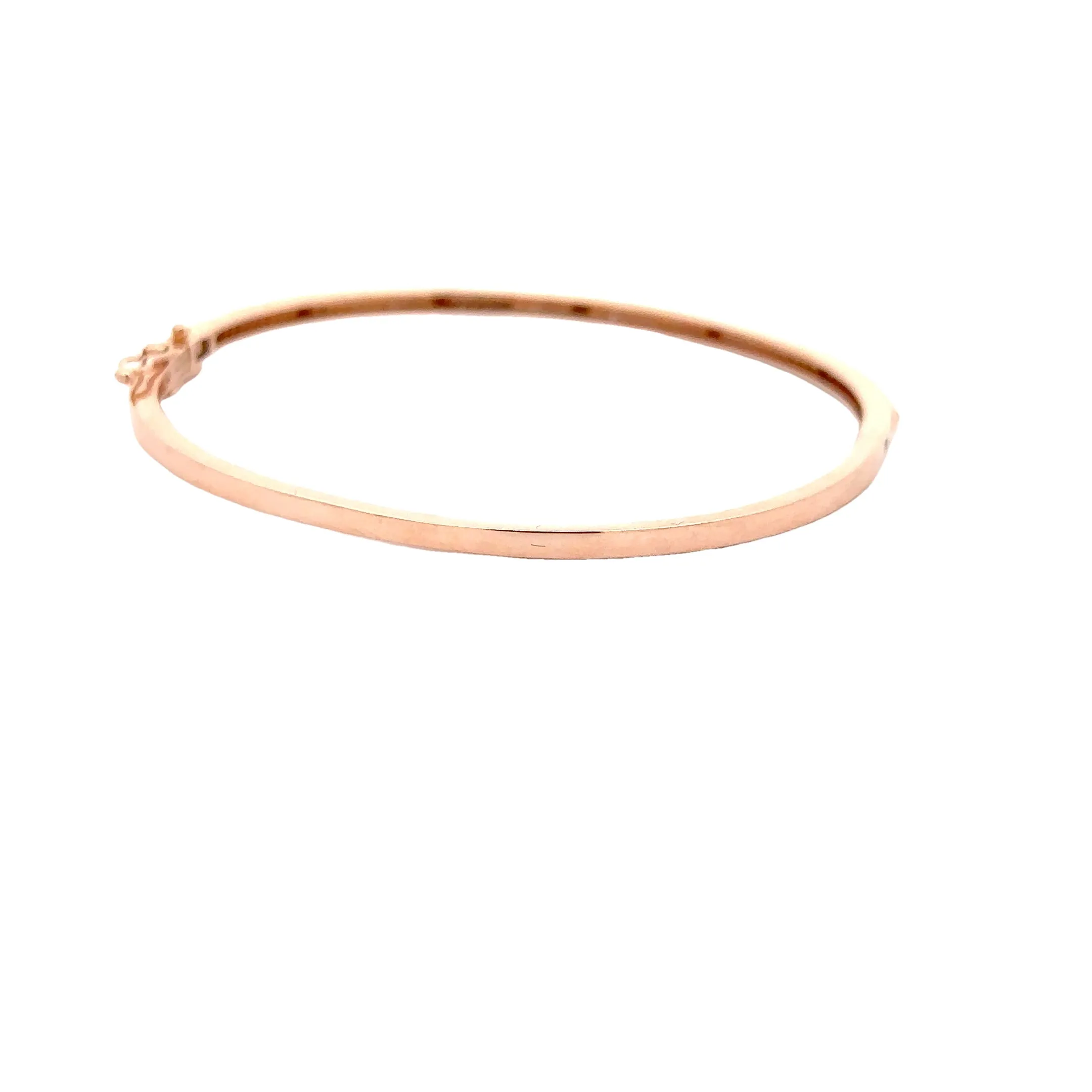 WD1274 14kt gold and Diamond open bangle bracelet