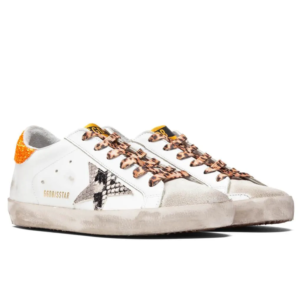 Women's Super-Star Sneakers - White/Rock Snake/Orange